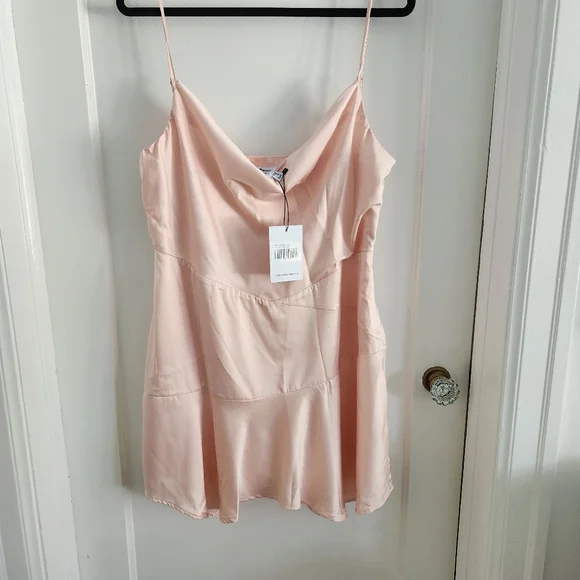 Brand New With Tags Pink Satin Mini Dress from Princess Polly - Picture 3 of 10